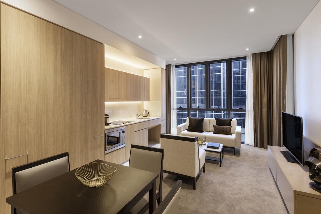 Skye Hotel Suites Parramatta Exterior foto Interior of a typical apartment