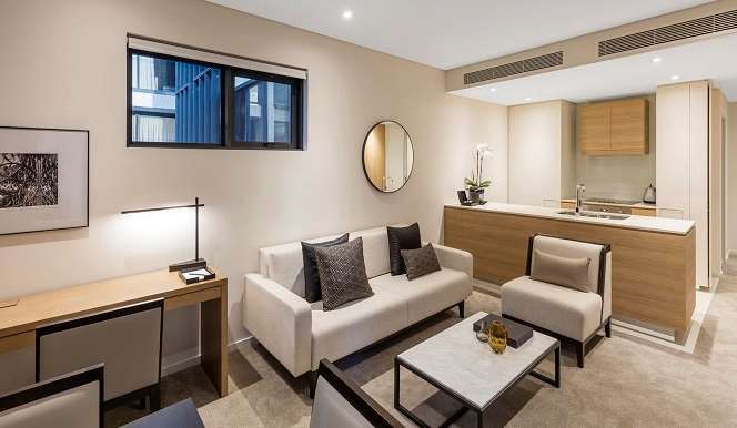 Skye Hotel Suites Parramatta Zimmer foto A typical apartment at The Standard